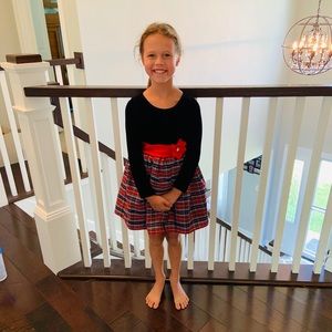 Girls Velvet Holiday Dress